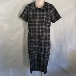 Piphany Collar Plaid Dress